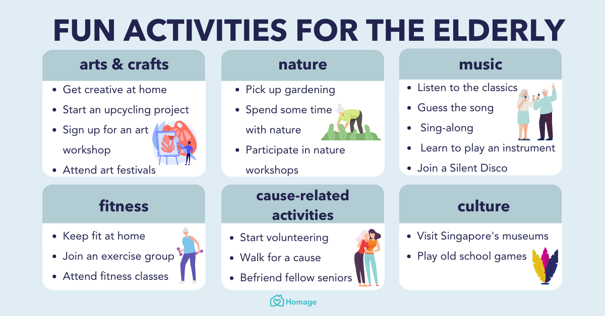21 Fun Recreational Activities for the Elderly in Singapore Homage