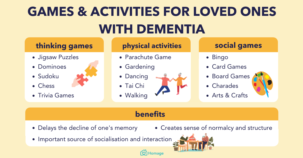 recreational activities for loved ones with dementia